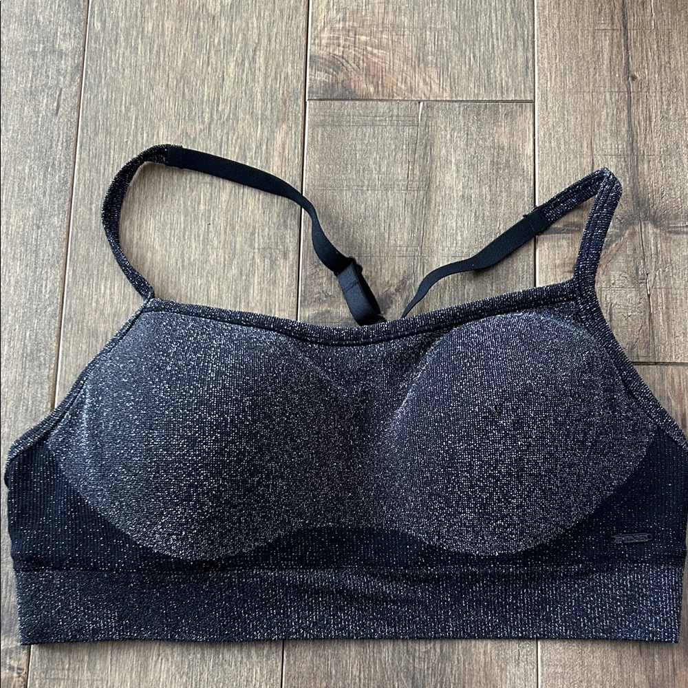 Victoria's Secret/Pink Black Sparkle Bra